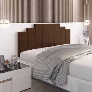 Painel Cama Box Suspensa Dubai Marrom 1.40