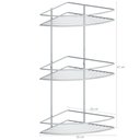 Ver imagem 3 de Suporte Porta Shampoo E Sabonete De Canto Triplo Cromado