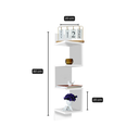 Ver imagem 3 de Prateleira de Canto Decorativa Estante Livros Nicho