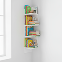 Ver imagem 1 de Prateleira de Canto Decorativa Estante Funcional para Organização