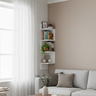 Prateleira de Canto Decorativa Estante Funcional para Organização - 6
