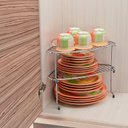 Ver imagem 3 de Organizador Multiuso Canto Empilhável Componível Aço Cozinha