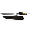 Ver imagem 5 de Faca Gaúcha N° 10 Aço Inox Cabo Curvo Chifre Madeira Osso