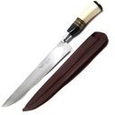 Ver imagem 6 de Faca Gaúcha N° 10 Aço Inox Cabo Curvo Chifre Madeira Osso