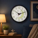 Ver imagem 2 de Relogio Parede Luz Noturna Fluorescente Estrelas Luminoso Infantil Brilha no Escuro Grande 30cm Anal
