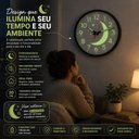 Ver imagem 7 de Relogio Parede Luz Noturna Fluorescente Estrelas Luminoso Infantil Brilha no Escuro Grande 30cm Anal