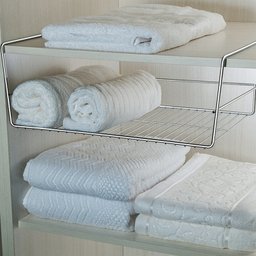 Organizador Suporte 35cm De Armário Aço Cromado Prateleira - 3