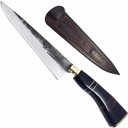 Ver imagem 5 de Faca Tesoura Tosquia 7 Aço Carbono Cabo de Chifre e Madeira