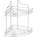 Ver imagem 2 de Suporte Para Shampoo De Canto Porta Xampu Duplo Parede