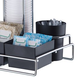Suporte Copos 50ml 80ml Porta Saches E Colheres Mexedor Preto - 3