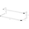 Suporte Porta Toalha Toalheiro Duplo Cromado Parede 45cm - 3