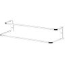 Porta Toalhas de Banho Duplo 60cm Modelo Quadrado Luxo Aço - 2