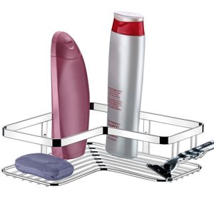 Porta Shampoo de Canto Suporte Xampu Para Box Banheiro