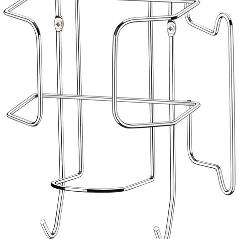 Suporte Para Ferro e Tábua De Passar Roupas em Aço Cromado