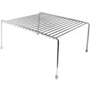 Ver imagem 1 de Organizador Médio de Armário Bancada Prateleira Aramado 30cm