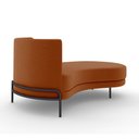 Ver imagem 7 de Sofá Chaise Lado Direito Downey Sala de Estar Veludo Terracota G15 - Gran Belo