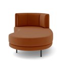 Ver mais imagens de Sofá Chaise Lado Direito Downey Sala de Estar Veludo Terracota G15 - Gran Belo
