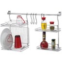 Ver imagem 2 de Kit Cozinha Barra Escorredor De Louças Prateleira Condimentos
