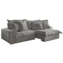 Ver imagem 6 de Sofá Retrátil e Reclinável 3 Lugares 250cm Linho Zeus Yescasa