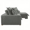 Ver imagem 5 de Sofá Retrátil e Reclinável 3 Lugares 250cm Linho Zeus Yescasa