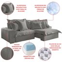 Ver mais imagens de Sofá Retrátil e Reclinável 3 Lugares 250cm Linho Zeus Yescasa