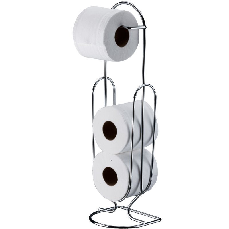Papeleira Chão Suporte Para Papel Higiênico 3 Rolos Banheiro - 1
