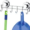 Suporte Multiuso Utensílios 6 Ganchos De Ventosa Aço Cromado - 1