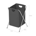 Ver imagem 3 de Cesto De Roupas Quadrado 36 Litros Banheiro Lavanderia Casa