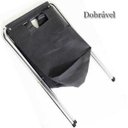 Ver imagem 2 de Cesto De Roupas Quadrado 36 Litros Banheiro Lavanderia Casa