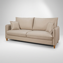 Ver imagem 3 de Conjunto Sofá Living Córdoba e Duas Poltronas Tecido Linho Cru 2,00m