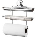 Ver imagem 1 de Suporte Para Papel Toalha Alumínio e Pvc Fixação Ventosa