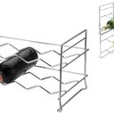 Ver imagem 6 de Adega Empilhável 8 Garrafas Vinho Suporte Garrafeira Cromada