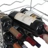Adega Empilhável 8 Garrafas Vinho Suporte Garrafeira Cromada - 5