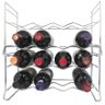 Adega Empilhável 8 Garrafas Vinho Suporte Garrafeira Cromada - 4
