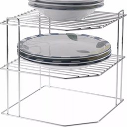 Organizador Multiuso Cantoneira Armário 3 Níveis Cozinha Aço - 2