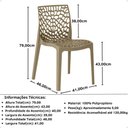 Ver imagem 6 de Kit 4 Cadeiras de Jantar Gruvyer Design em Polipropileno - Nude