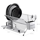 Ver imagem 4 de Escorredor De Louças Talheres Pratos Dobrável Aço Cromado