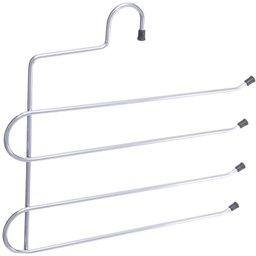 Cabide Calceiro para 4 Calças Níveis Aço Guarda-Roupa Closet - 1