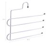 Cabide Calceiro para 4 Calças Níveis Aço Guarda-Roupa Closet - 2