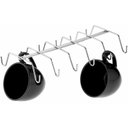 Ver imagem 1 de Suporte 12 Xícaras Fixar Armário Organizador Aço Cromado