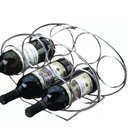 Ver imagem 2 de Adega Oval 6 Garrafas Vinho Espumante Porta Suporte Cromada