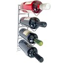 Ver imagem 1 de Adega Para Parede Aramado Cromado Suporte 4 Garrafas Vinho