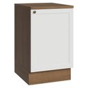 Ver imagem 1 de Balcão de Cozinha 50cm 1 Porta Rustic/branco Vik Madesa