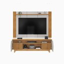 Ver imagem 2 de Painel e Bancada Tv 75" Rocha Ripado Canelado 4 Portas Bali/cedro G18 - Gran Belo