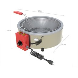 Tacho Fritadeira Elétrica Industrial Progas 7Litros Aço Inox 127V - 2