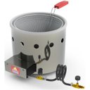 Ver imagem 3 de Fritadeira Tacho 3 Litros a Gás Aço Inox Frituras Salgados