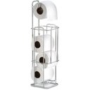 Ver imagem 1 de Suporte Porta Papel Higiênico Chão Ou Parede aço Cromado