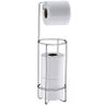 Suporte Para Papel Higiênico De Chão 3 Rolos Future Cromado - 1