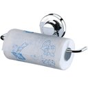 Ver imagem 3 de Suporte Multiuso Porta Rolo Papel Toalha Com Ventosa Aço