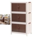 Ver imagem 1 de Armario Organizador 3 Andares Dobravel Empilhavel Porta Objetos Roupas Organizaçao Quarto Sala Escri